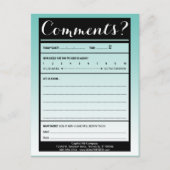 commentaarkaart voor mailinglijsten met logo briefkaart (Voorkant)