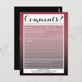 commentaarkaart voor mailinglijsten met logo briefkaart (Voorkant / Achterkant)