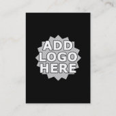 commentaarkaart voor mailinglijsten met logo visitekaartje (Achterkant)