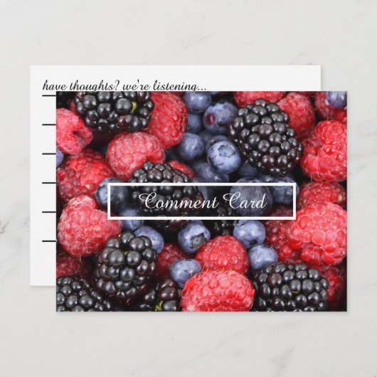 commentaarkaartvruchten briefkaart (Voorkant / Achterkant)