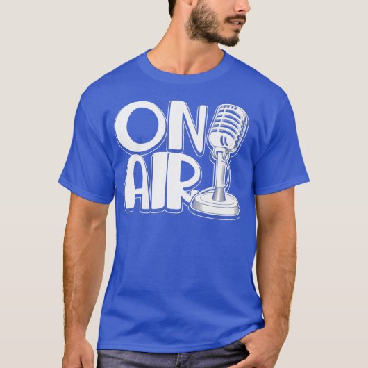 Commentator Microfoon Podcasting Radio Musicus T-shirt (Voorkant)