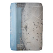 Commerce Square van bovenaf in Lissabon, Portugal Badmat (Voorkant Verticaal)