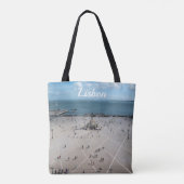 Commerce Square van bovenaf in Lissabon, Portugal Tote Bag (Achterkant)