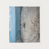 Commerce Square van bovenaf in Lissabon, Portugal Wandkleed (Voorkant)