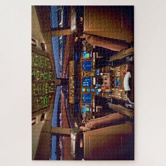 Commercial Jet Aircraft Cockpit Interior Legpuzzel (Verticaal)