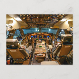Commercial Jet Cockpit Briefkaart