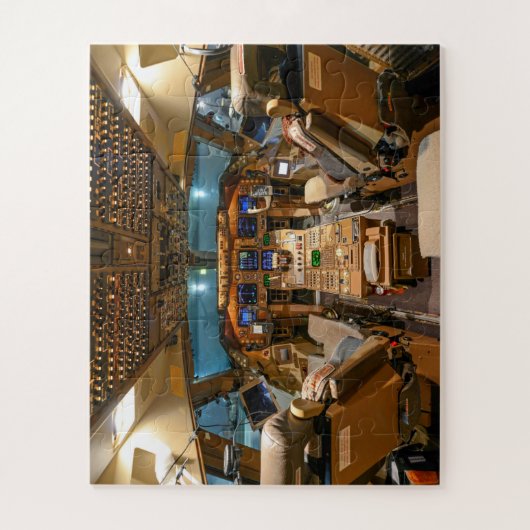 Commercial Jet Cockpit Jigzaag Puzzle Legpuzzel (Verticaal)