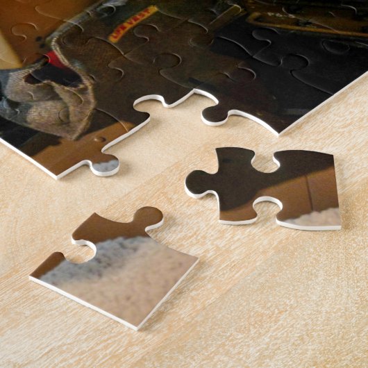 Commercial Jet Cockpit Jigzaag Puzzle Legpuzzel (Zijkant)