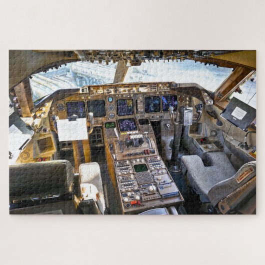 Commercial Jet Cockpit Legpuzzel (Horizontaal)