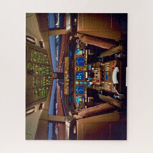 Commercial Jet Cockpit Legpuzzel (Verticaal)
