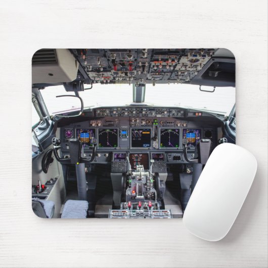 Commercial Jet Cockpit Muismat (Met muis)