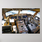 Commercial Jet Cockpit Poster (Voorkant)