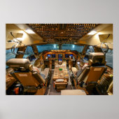 Commercial Jet Cockpit Poster (Voorkant)