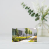 Commercial Landscaping Team Services Visitekaartje (Staand voorkant)