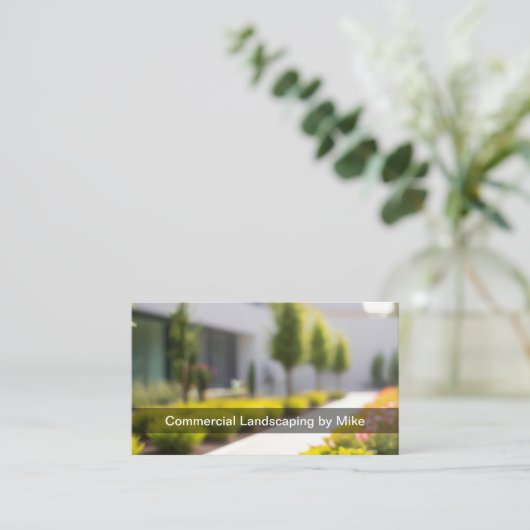 Commercial Landscaping Team Services Visitekaartje (Staand voorkant)