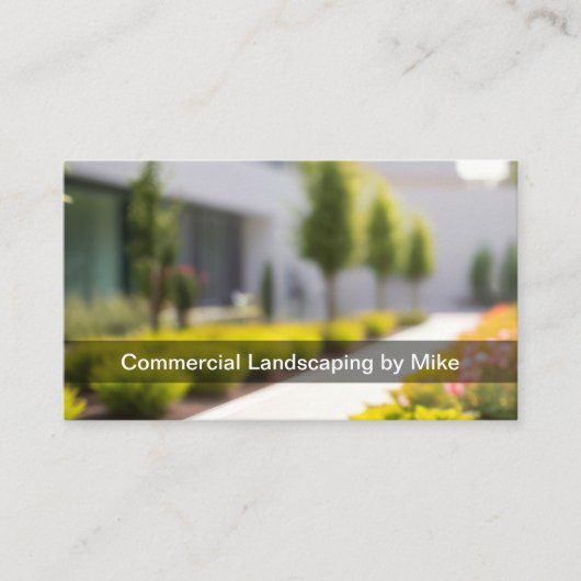 Commercial Landscaping Team Services Visitekaartje (Voorkant)