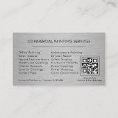 Commercial Painting QR Code Professional Visitekaartje (Achterkant)