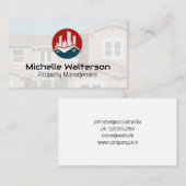 Commercial Real Estate Logo | Property Management Visitekaartje (Voorkant / Achterkant)