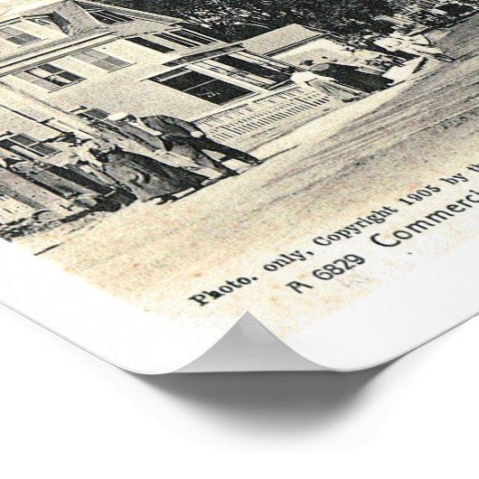 Commercial Street, Provincetown, 1905 Poster (Hoek)