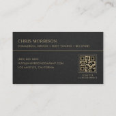 Commercial Towing QR Code Visitekaartje (Achterkant)