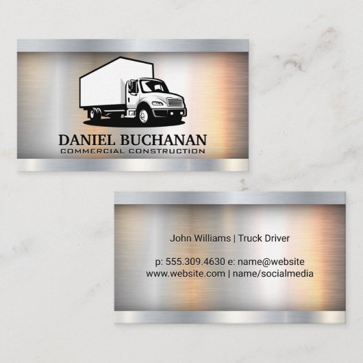 Commercial Truck Driver | Transport Visitekaartje (Voorkant / Achterkant)