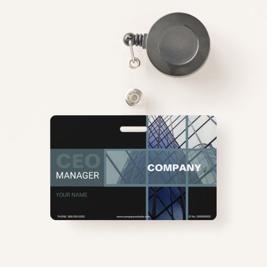 Commercieel Badge (Voorkant met intrekbare)