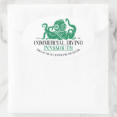 Commercieel Duiken Innsmouth Ovale Sticker (Tas)