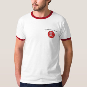Commercieel duikende logo- voor- en achteraan t-shirt