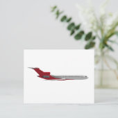 Commercieel Jet-vliegtuig: 3D-model: Briefkaart (Staand voorkant)