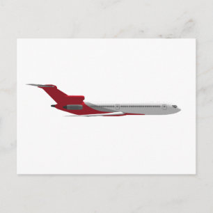 Commercieel Jet-vliegtuig: 3D-model: Briefkaart