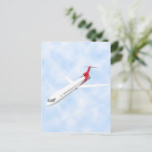 Commercieel Jet-vliegtuig: 3D-model: Briefkaart (Staand voorkant)