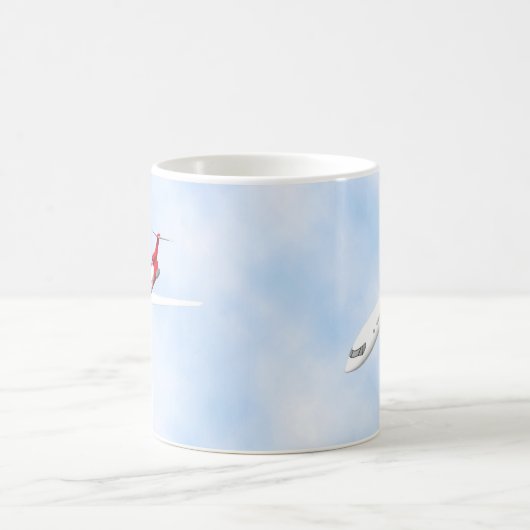 Commercieel Jet-vliegtuig: 3D-model: Koffiemok (Center)