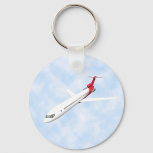 Commercieel Jet-vliegtuig: 3D-model: Sleutelhanger