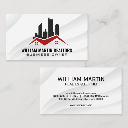 Commercieel niet-zakelijk onroerend goed Logo Visitekaartje (Voorkant / Achterkant)