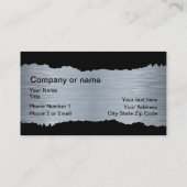 Commercieel of industrieel ontwerp visitekaartje (Achterkant)