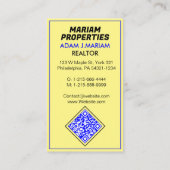 Commercieel onroerend goed QR bezoeken (makelaar) Visitekaartje (Achterkant)