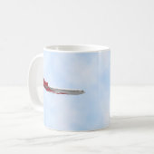 Commercieel straalvliegtuig: 3D Model: Koffie Mok (Voorkant links)