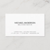 Commercieel vastgoed gebouw | leer visitekaartje (Achterkant)