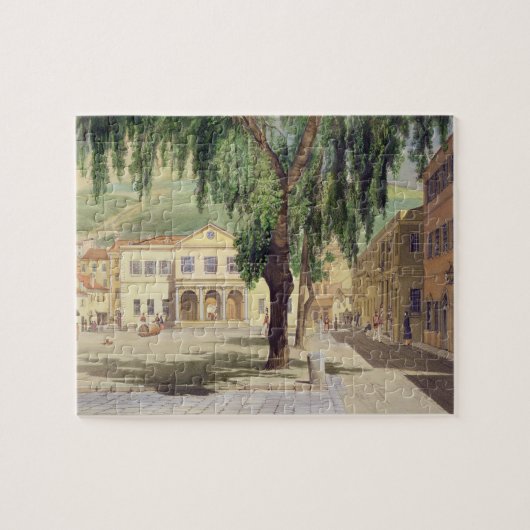 Commercieel vierkant, handelsbibliotheek en legpuzzel (Horizontaal)