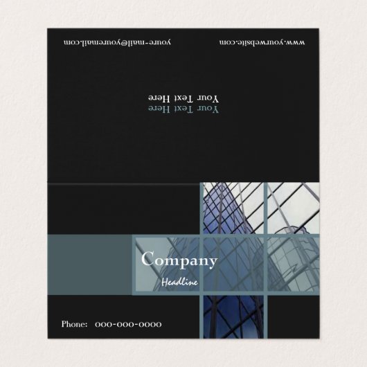 Commercieel Visitekaartje (Buitenkant ongevouwen)