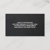 commercieel vliegtuig | leer | Marmer Visitekaartje (Achterkant)