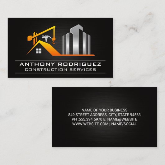 Commercieel Wonen | Bouw Visitekaartje (Voorkant / Achterkant)