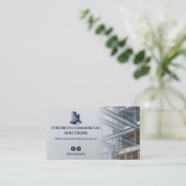 Commerciële Aannemers | Iron Gray Visitekaartje (Staand voorkant)