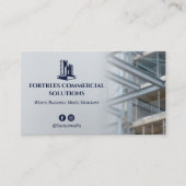 Commerciële Aannemers | Iron Gray Visitekaartje (Voorkant)