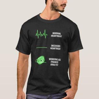 Commerciële banen voor financieel analist t-shirt