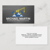 commerciële bouwplaats | Bouwers Visitekaartje (Voorkant / Achterkant)