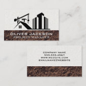 commerciële bouwplaats voor woningen visitekaartje (Voorkant / Achterkant)