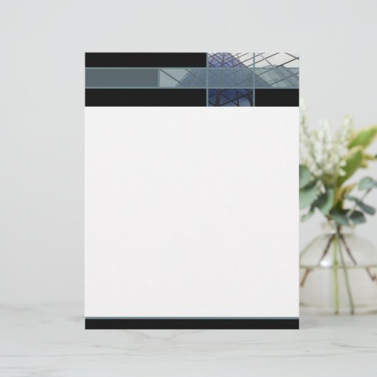 Commerciële briefhoofd sjabloon (Staand voorkant)