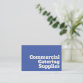 Commerciële cateringbenodigdheden visitekaartje (Staand voorkant)
