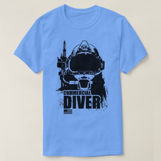 Commerciële duiker t-shirt (Design voorkant)